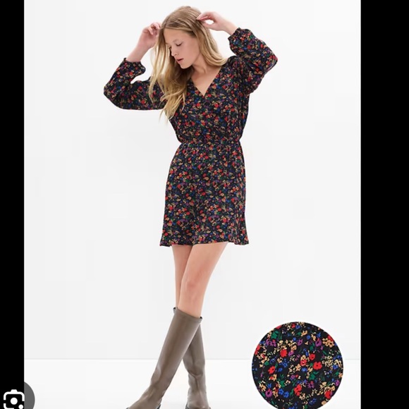 🎃Small Tall Floral Print Dress EUC - Picture 2 of 10